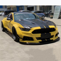 Accessoires de voiture Veidt compatibles avec Ford Mustang 6ème génération S550 Capot en fibre de carbone (carrosserie large standard)