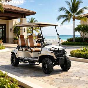 Voiturette de golf électrique tout-terrain durable à faible bruit pour campus et sites touristiques, plusieurs sièges en option, idéale pour les projets commerciaux - Product Image 1