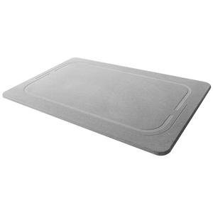 Tapis de bain en terre de diatomée rectangulaire, couleur unie, absorbant, antidérapant, pour salle de bain et entrée - Product Image 1