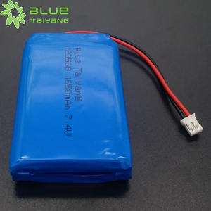 Paket Baterai Lipo 7.4v 1650mah 1700mah Berkualitas Tinggi 123568 yang Dapat Diisi Ulang, Pemasok Baterai Li Polymer 7.4v 1600mah 7.4v - Product Image 3