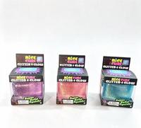 Cube TPR personnalisable scintillant et lumineux – Jouet sensoriel souple anti-stress, idéal pour les fêtes, cadeaux promotionnels