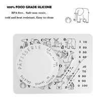 Tapis de table en silicone lavable pour enfants, pour la peinture, le coloriage, le dessin, conforme aux normes FDA CPC EN71 CPSIA