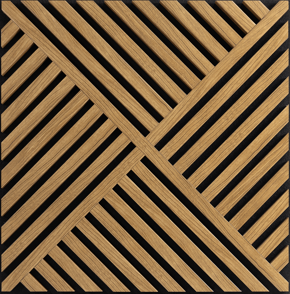 Sound Proof Eco-friendly Slat Wall Acoustic Natural Oak surface Wooden Slat Acoustic Panels