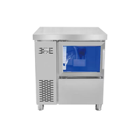 Machine à glaçons électrique commerciale entièrement automatique en acier inoxydable 304 avec arrêt automatique 50x70x80cm pour les bars et les salons de thé