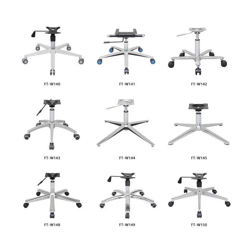 Fabriek Groothandel Revolving Bureaustoel Wielbasis Stoel Metalen Steel Swivel Base Voor Stoel