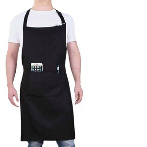 WSY697 High Quality Cross Back Canvas Cotton Women Men Artist Hair Salon Barista Coffee Shop Bakery <b>Work</b> <b>Apron</b> - Product Image 1
