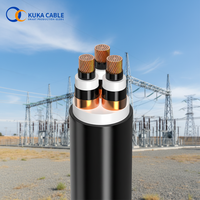 Câble d'alimentation non blindé de haute qualité à trois conducteurs 35-400mm² 12/20kV XLPE PVC avec conducteur en cuivre/aluminium pour la distribution d'énergie