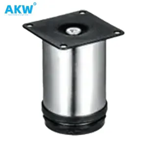 akw Manufacture Direct Bed Foot Couch Leg Metal Feet Triangular Edge Furniture Fittings Sofa Legs