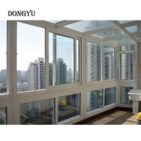 Ventana Exterior de PVC para Villa de Lujo, Marco de Alta Resistencia, Doble Vidrio Templado, A Prueba de Viento, Insonorizada, Certificada Energéticamente, Abatible