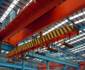 เครนเหนือศีรษะแบบคานคู่สำหรับงานกลางแจ้ง พร้อมถ้วยดูดแม่เหล็กไฟฟ้า สภาพใหม่ รวมแกนกลาง ได้แก่ มอเตอร์ เครื่องยนต์ และลูกปืน - Product Image 4