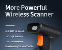 Scanner de codes à barres de format papier A4 sans fil 2.4G Interface USB en matériau ABS pour application en entrepôt en stock