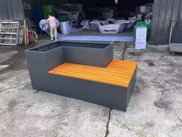 Armoire en tôle détachable sur mesure, banc de jardin, boîtier d'équipement en acier thermolaqué, service d'usine OEM ODM