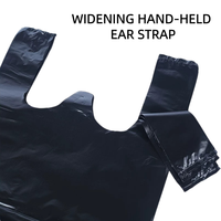 Sac en plastique robuste en PEBD pour supermarché, avec soufflet latéral, impression numérique, gaufrage et logo personnalisé, idéal pour le transport de courses