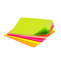 Cubes de notes autocollantes personnalisables durables en gros, 3x3 pouces, 5 couleurs, 100 feuilles par bloc, papeterie pour étudiants