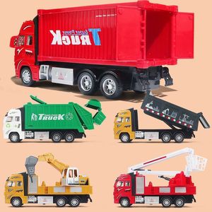 Ensemble de camions d'ingénierie en métal à l'échelle 1:5 pour enfants, avec fonction de recul – Camion de pompiers, camion à benne basculante et excavatrice – Cadeau pour garçons - Product Image 4