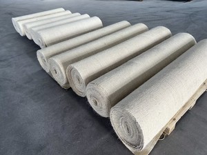 Factory <span class=keywords><strong>Outlet</strong></span> 6*7 950gsm Tela de sisal de color natural 100% Tela de malla tejida de fibra natural Sin productos químicos Tela de sisal de estilo liso - Product Image 3