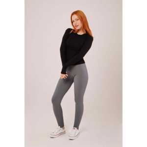 Blusa Negra Básica de Manga Larga para Mujer, Talla Única XL, Estilo Vintage, Gasa de Algodón para Oficina, Casual, Primavera, Verano, Otoño - Product Image 6