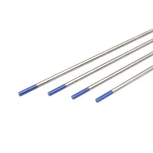 De gros électrodes en tungstène pointe bleue-Électrodes en tungstène marrons, pointe bleue pour Machine à souder Tig 2.0mm x 150mm/175mm, WL20