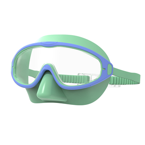 Masque de plongée panoramique pour enfants avec protection UV, lentille en PC et couvre-nez en silicone souple - Product Image 6
