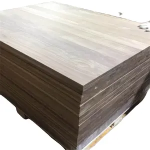 Produk Produsen Kualitas Tinggi Kustom Ukuran Kayu Solid Meja Papan Lurus Kayu Walnut