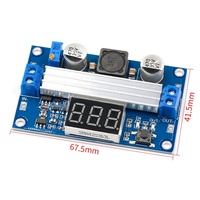 Module élévateur de tension DC-DC haute puissance réglable, entrée 5V, sortie 3.0~35V vers 3.5~35V, 100W avec affichage numérique de la tension