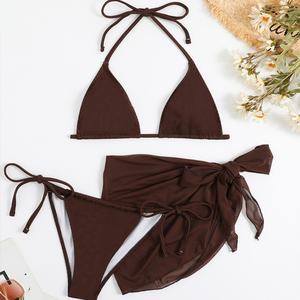 Maillots de bain personnalisés pour femmes, bikini sexy, vêtements de plage, mini micro bra, bikini charmant, string, maillot de bain fitness, ensemble 3 pièces - Product Image 6