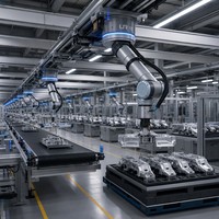 Robot collaboratif UR18 350W 12/24V PLC & Moteur Aluminium 18kg pour applications de préhension, d'assemblage et de placement