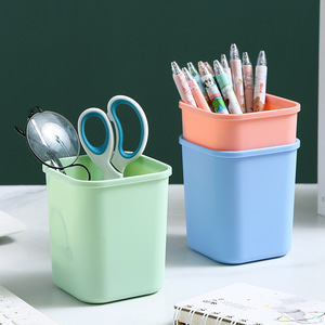 Rectangular Plastic Storage <b>Bin</b> Stackable Desktop Organizer For Office School Supplies Home Kitchen Use Blue Pink Cyan Colors - Product Image 3