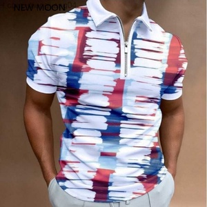 T-shirt zippé pour le sport, polo et activités de plein air - Design imprimé en 3D, confortable, élégant et polyvalent - Product Image 6