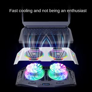 Support d'ordinateur <span class=keywords><strong>portable</strong></span> en plastique N9 17 pouces avec <span class=keywords><strong>ventilateur</strong></span> <span class=keywords><strong>silencieux</strong></span> pour le refroidissement des jeux et de la lecture - Product Image 4