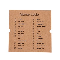 Fait à la main Inspirational Morse Code Perles En Bois Corde Tissé Amitié Réglable Bracelet Femmes Hommes En Gros