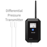 Capteur de débit d'air HVAC pour salle blanche 19000mAh LoRa/4G Précision de 1% ±500Pa Transmetteur de pression différentielle avec Modbus/Cloud