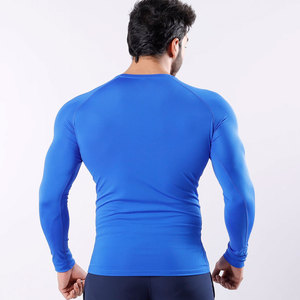Camiseta Deportiva de Compresión para Hombre, Manga Larga, Diferentes Colores, Venta al Por Mayor, Cómoda, 100% Poliéster, para Gimnasio - Product Image 3