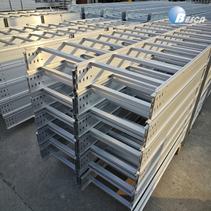 NEMA 2มาตรฐานเคลือบผงอลูมิเนียมทาสี HDG สแตนเลสเคเบิลบันได2 ''4'' 6 ''8" ความสูง - Product Image 3