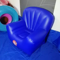 Chaise gonflable bleue de canapé de salon en stock à vendre