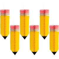 Décoration suspendue en nid d'abeille pour la rentrée scolaire, pendentif de plafond pour la première journée d'école, décoration de fête