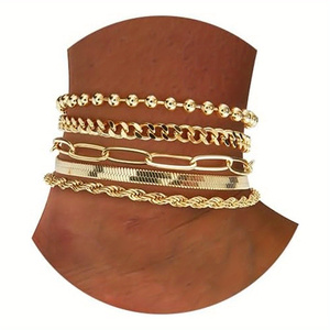 Chevillères ajustables imperméables grandes tailles pour femmes, bracelets de <span class=keywords><strong>cheville</strong></span> délicats pour femmes, très tendance - Product Image 2