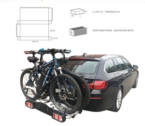 Ztto — porte-vélo électrique pour 2 vélos, monté en usine chinoise, nouveau design - Product Image 6