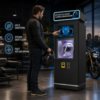Machine de nettoyage et de désinfection automatique pour casques de moto, pour nettoyage à sec et désodorisation