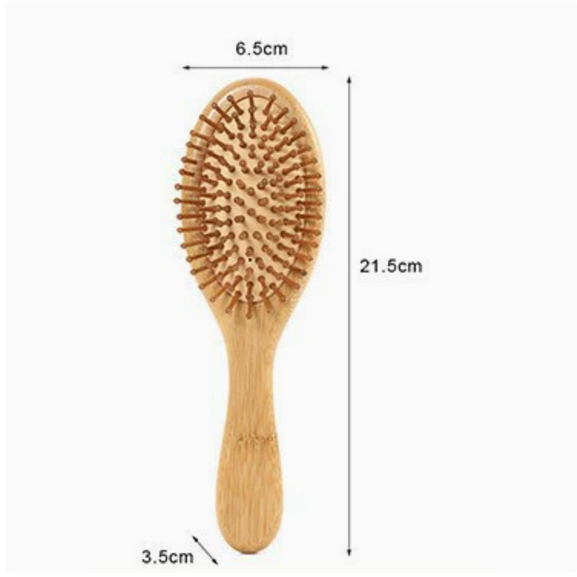 brosse ovale en bambou 23