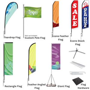 Drapeaux publicitaires personnalisés avec impression de logo QM, vente en gros, bannières promotionnelles, drapeaux promotionnels sur mesure - Product Image 6