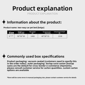 Cama Portátil para Mascotas Resistente a la Suciedad para Todas las Estaciones, para Perros y Gatos, de Lino con Relleno de Algodón PP, Tamaño Pequeño, para Usar en el Automóvil - Product Image 6