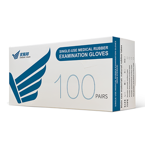 Gants en latex personnalisés avec logo, pour examen médical, dentiste, imperméables, 100 pièces/boîte, jetables, sans poudre, pour médecin - Product Image 5
