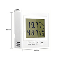 Sensor de Temperatura y Humedad RS485 con Pantalla LCD de 2.83 Pulgadas, Protocolo MODBUS-RTU, Clasificación IP43, Personalizable para Centros de Datos