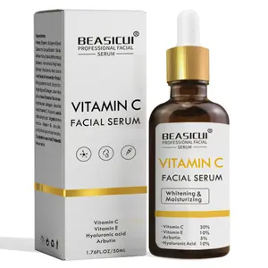 Serum Wajah Vitamin C Murni, Produsen Serum Vitamin C Pemutih Pencerah, Label Pribadi Kustom Anti Kerut