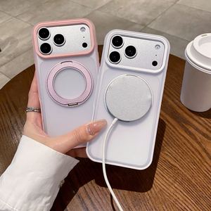 Étui de téléphone magnétique antichoc avec support rotatif Rafas compatible avec iPhone 17 Pro Max 16 Pro - Product Image 3