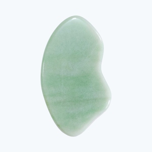 Piedra 100% natural para lifting facial, reduce arrugas, Guasha de jade aventurina verde grande para rostro y cuerpo. - Product Image 2