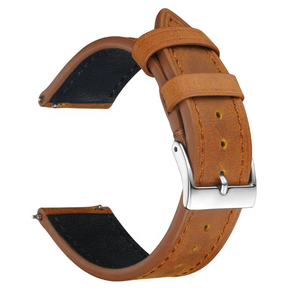 विंटेज पागल घोड़ा असली चमड़े की ओर देखो स्ट्रैप 18 19 20 21 22 24 मिमी वास्तविक चमड़े की घड़ी कलाई घड़ी कलाई - Product Image 4