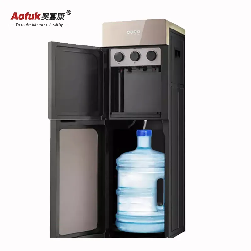 Dispensador de agua multifunción, Enfriador de agua caliente y fría, tres grifos de agua, dispensador de agua de pie electrónico