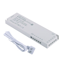 AOmei FX Transformateur d'alimentation LED étanche 24V pour armoire, bande LED, alimentation à tension constante, sortie unique 12V DC, interrupteur tactile